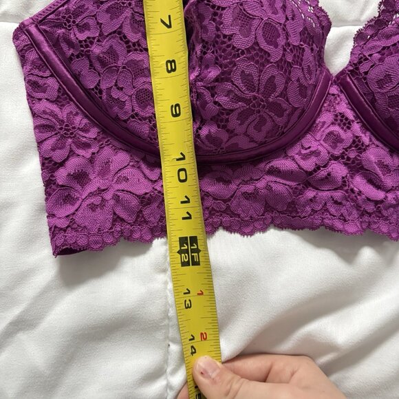 Maidenfore Casual Comfort Convertible Wirefree Bralette Purple Womens Size 38C - Picture 3 of 6